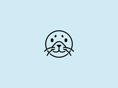 Seal logo animal brand branding design elegant line linear logo logo design logo designer logodesign logodesigner logotype minimalism minimalistic modern seal