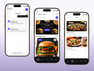 White-Label Food Mobile App Design UI/UX best food app design burger delivery delivery service fast food food and drink food app food app design food delivery food order foodie menu mobile app order order food restaurant app salad service ui design uiux