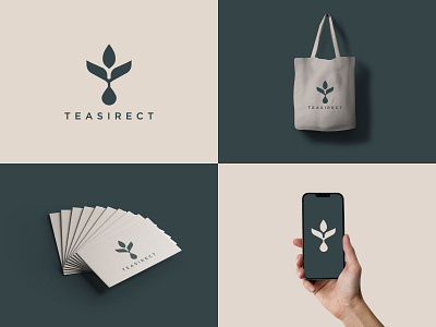 Logo and mark brand identity branding design logo logo design mark small business logo startup logo t logo tea logo tea logo design
