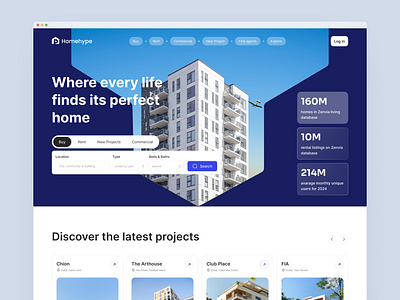 Real Estate Platform Landing Page artiflow corporate website dribbble figmadesign halal design landing page modern web productdesign propertyplatform real estate real estate website realestateui realestatewebsite ui uidesign uxdesign web web design webdesign website