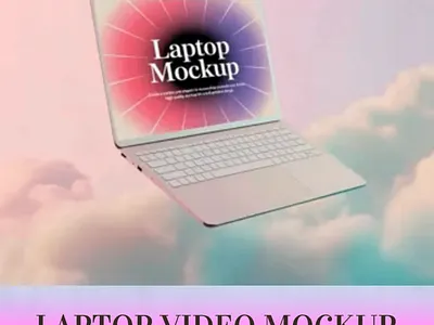 Laptop Video Mockup laptop video mockup