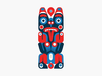 NorthShore Artpop cilabstudio design firstnation illustration mask monster totem tribal