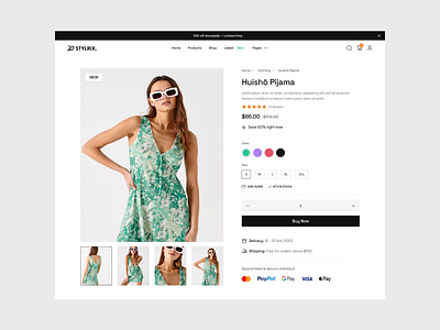 STYLRIX – Modern Fashion Web Experience e commerce ui fashion brand design fashion website luxury fashion minimal web design mobile first modern aesthetic responsive design uiux design webflow ready