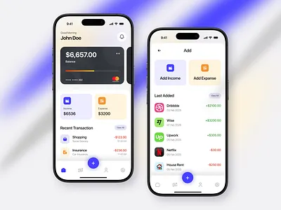 Personal Finance App – Savings & Spending Tracker 💳 2025 best design ai banking app digital banking digital payment digital wallet expanse tracker finance fintech minimal mobile app mobile app ui mobile ui money transfer payment popular transaction ui uiux user interface