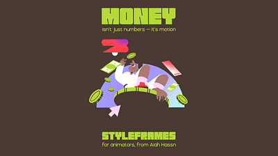 motion illustrations - the shape of money animation branding design graphic design illustration motion graphics styleframes ui