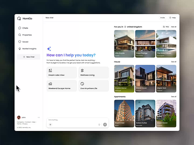 Homigo Ai - Buy Home Smartly ai ai assistant apartments buy buy home chatboat dashboard property real esatte dashboard real estate real estate ui real estate website realestate realtor rent residence saas website