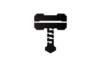Letter T Hammer Logo branding company brand logo company branding design graphic design illustration logo modern vector