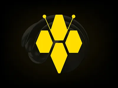 Bee logo design | Hive logo bee bee logo brand brand identity branding collaboration design hive logo identity logo logo design productivity logo team work