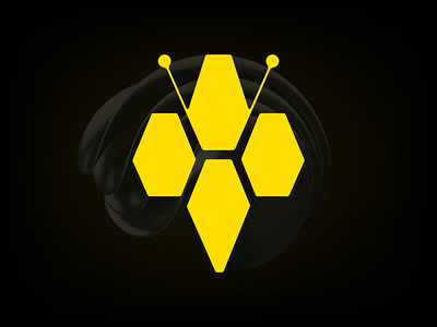 Bee logo design | Hive logo bee bee logo brand brand identity branding collaboration design hive logo identity logo logo design productivity logo team work