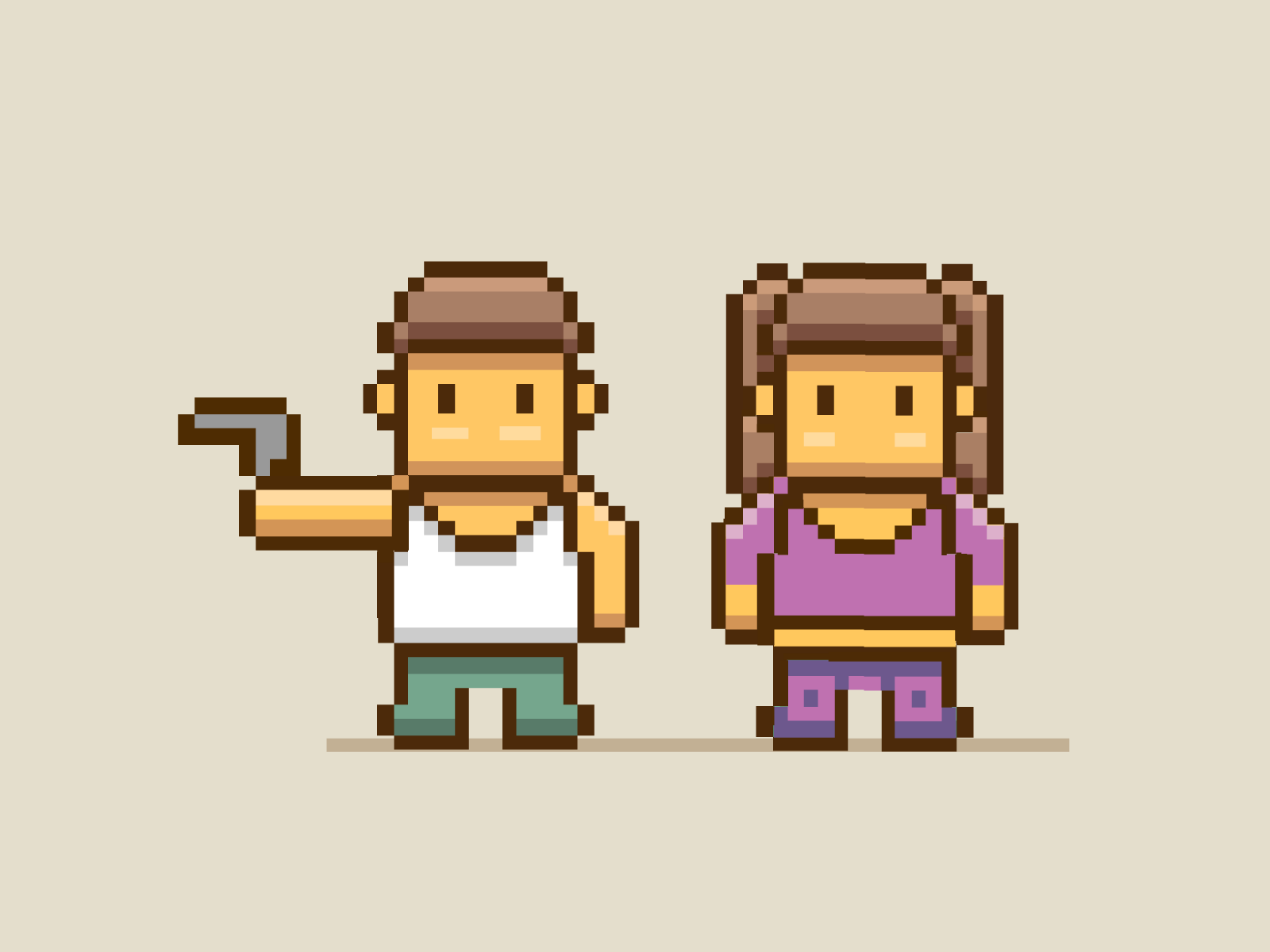 Pixel artwork metaphor for periodic accountable records review