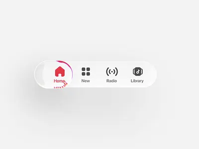 Liquid Glass animation app glass icon ios liquid liquid glass menu motion graphics navigation ui ux