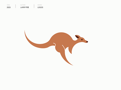 Kangaroo logo 袋鼠logo branding design graphic design icon illustration kangaroo kangaroo logo logo 创意 标识设计 袋鼠