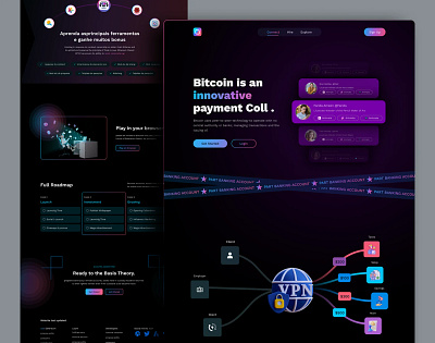 Landing Page for AI Innovative Payment ai ai startup ai technolog ai tool automation crypto crypto app crypto landing page defi ecosystem homepage mobile app design neural network payment app product saas saas designer web design web ui ux designer