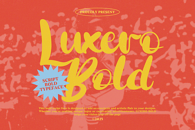Luxero Bold - Script Bold custom type design typeface