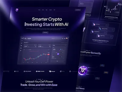 Crypto AI Website ai website crypto ai crypto landing page crypto website defi investment landing page website