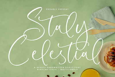 Staly Celestial - A Beauty Handwritten Script Font style