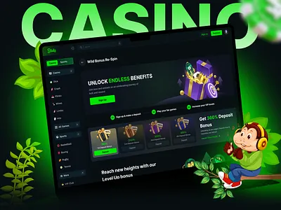 Gambling Dashboard Design bonus page casino website gambling dashboard gambling website gaming online casino