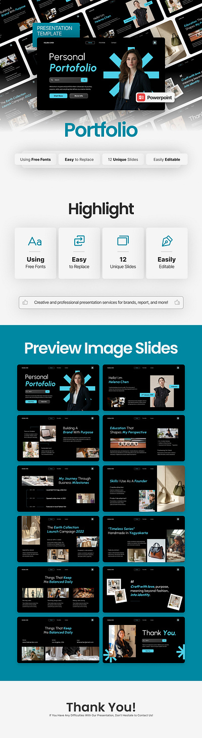 Personal Portfolio Presentation bio