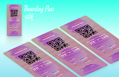 Digital Boarding Pass UI Concept dribbble