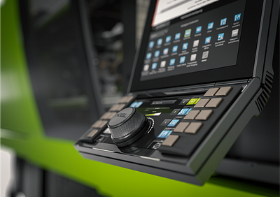 CC300 plus control unit: operator ergonomics & personalisation bedienrad control unit design display engel hmi hmi design industrial industrial design innovation machine control machine operation product design produktdesign screen design swivel touch screen