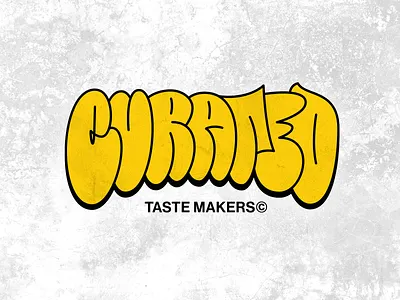 Curated Taste Makers font lettering logo logotype typography vector