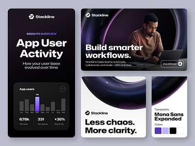Brand Identity for Management Platform branding graphic design ui