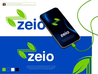 Letter Z Leaf Logotype Design branding creative leaf z logo creative z logo green and blue illustration ldalamgir leaf illustration leaf z logo lettering logo modern z logo nature nature logo sustainable z leaf logo z logo zeio leaf logo zeio logo