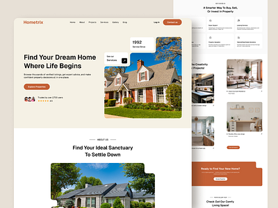Real Estate Website design homepage landingpage property listing website property selling real estate design real estate listing website real estate management website real estate website trends real state inspiration website
