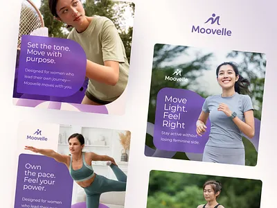 Social Media Content for Feminine Activewear femininewear instagram post social media