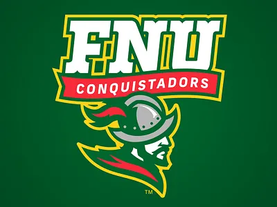 Florida National University Conquistadors - Alternate Logo college sports conquistadors florida national university fnu mascot logo sports logo