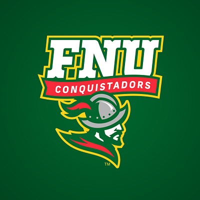 Florida National University Conquistadors - Alternate Logo college sports conquistadors florida national university fnu mascot logo sports logo
