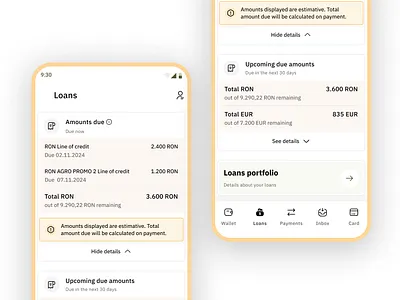 Loans banking fintech loans mobile product design