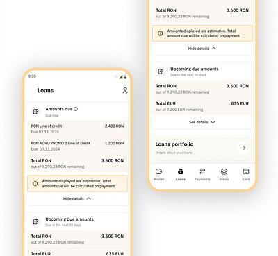 Loans banking fintech loans mobile product design