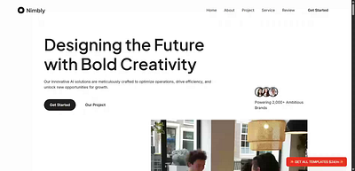 Nimbly - website designed for agencies and consultants agency consultants figma framer landing page web design webflow