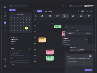Healthcare Dashboard: Calendar / Staff View UI/UX 2d app design cleanui designsystem ehrdesign figma healthcaredashboard hospitaldashboard interactiveui medicalui medtechdesign productdesign saasdesign taskmanagement ui uiux userexperience ux uxinhealthcare webdesign