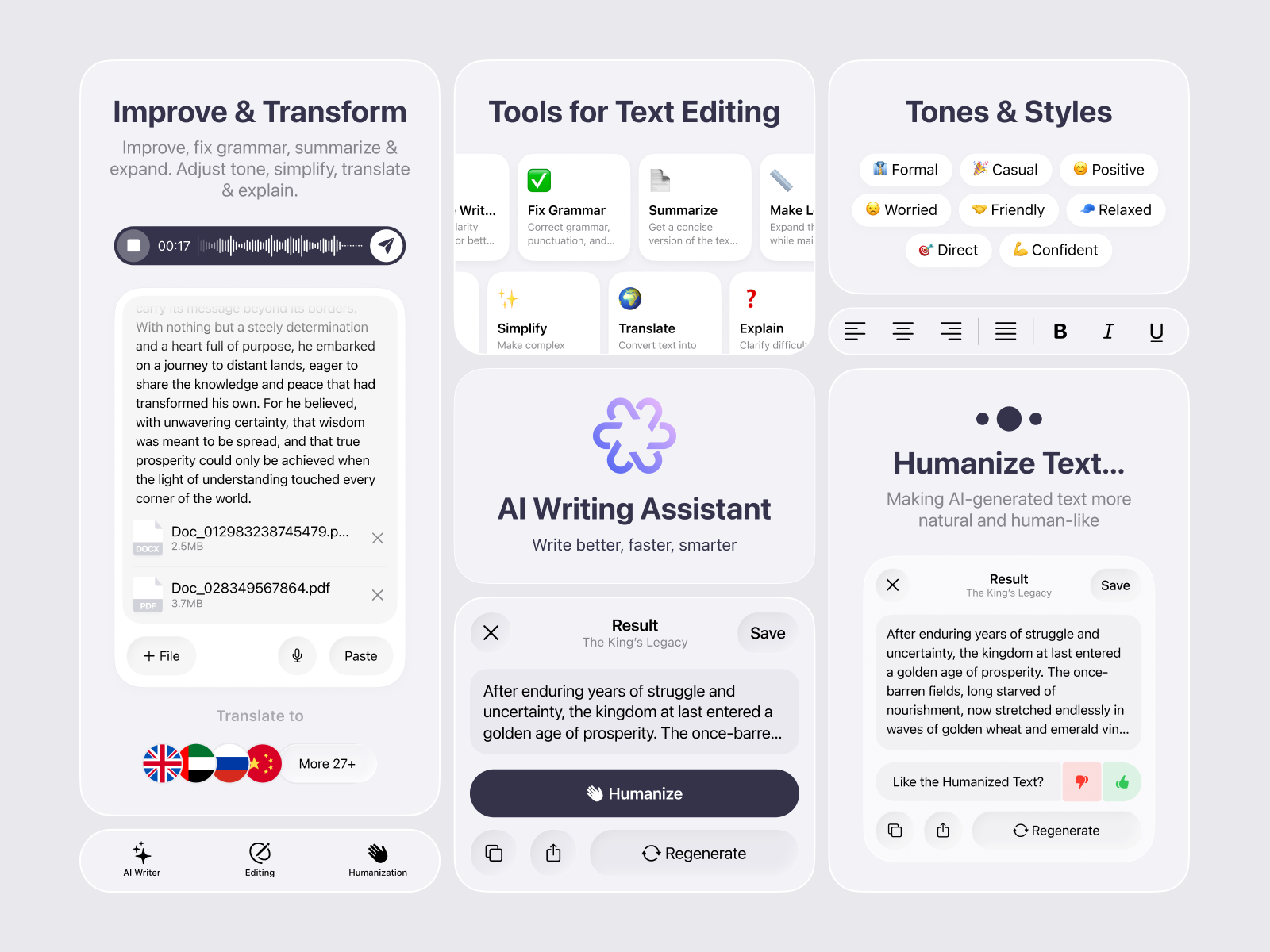 Example of AI Writing Assistant Project