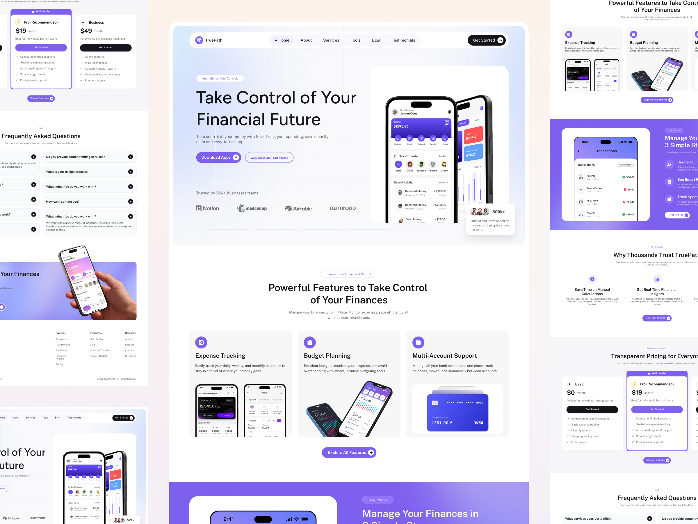 Example of Custom Website UI/UX Design (Figma)