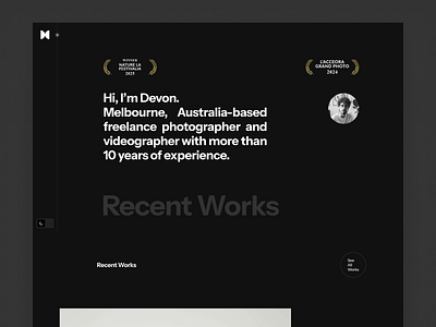 creative digital worker portfolio landing page web design black branding clean creative dark design digital figma framer graphic design grayscale landing page logo monochrome portfolio ui ux web website