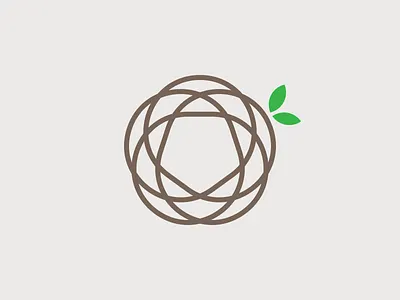 Nest bird branding circle construction design egg geometric identity illustration leaf logo minimal negative space nest outlines simple