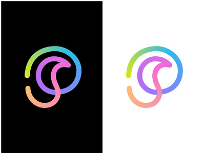 p + bird + flow logo ( mesh gradient) bird logo brand identity connection flow identity letter p logo logo mark logodesign logodesigner logotype loop mark minimalist logo modern logo symbol