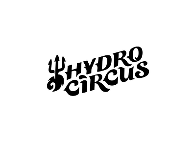 Hydro Circus brand branding circus design flyboard font hydro hydroflight identity letter logo logotype team trident