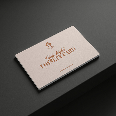 Elegant Loyalty Card Design beauty branding elegant branding fashion branding graphic card loyalty card loyalty program luxury design minimalist card trend nest vip card