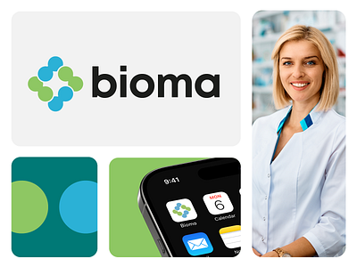 WIP - logo cross bioma brand branding design illustration letter logo logotype minimal monogram
