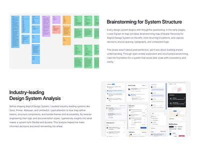 Initial Stages of AlignUI Design System alignui brainstorming design design system documentation figjam figma geist presentation ui untitledui