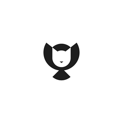 Cat + Bird Logo Mark abstract logo animal bird brand design brand identity branding cat design geometric graphic design hunter icon illustration logo logo design negative symbol type vector