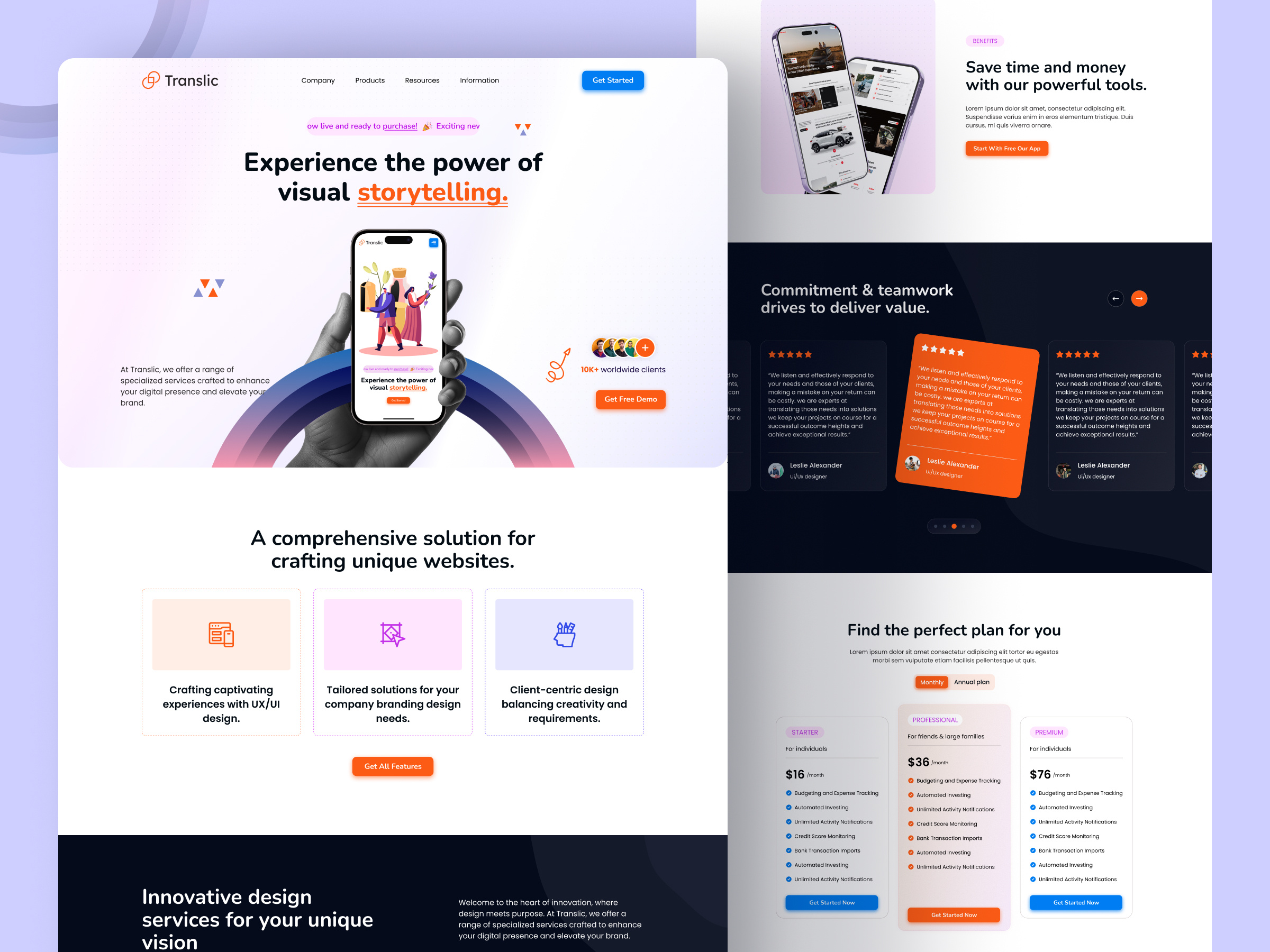 Example of I Will Do Landing Page Design In Figma, 
