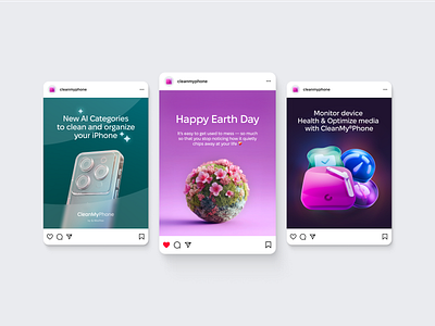 CleanMyPhone | SMM Design 3d branding graphic design smm