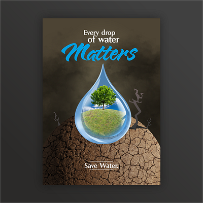 Save Water illustration design graphic design poster