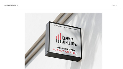 Project: Elevate Athletics branding graphic design logo