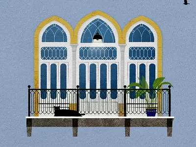 Beiruts Arches after effects animation design graphic design illustrated windows motion graphics window windows